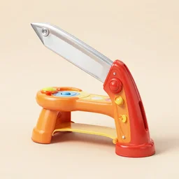 A Fisher-Price guillotine toy, unreal engine 5 render, guillotine
