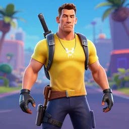 John Cena in Fortnite, artstation, no text