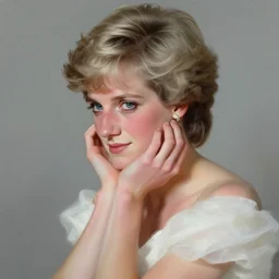 portrait of Princess Diana, dreamy and ethereal, expressive pose, peaceful expression, elegant, highly detailed, digital painting, artstation, concept art, smooth, ephemeral, by Rembrandt