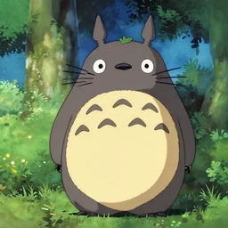 Jungkook in My neighbour totoro 1989, colored, award winning photo, iconic scene, classic anime
