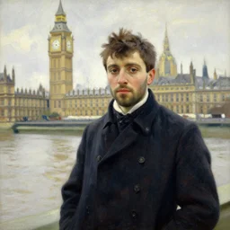 london painted by manet, acrylic, masterpiece