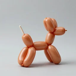 a balloon animal made out of sausages