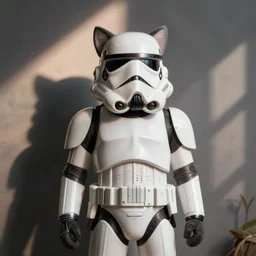 stormtrooper cat from star wars