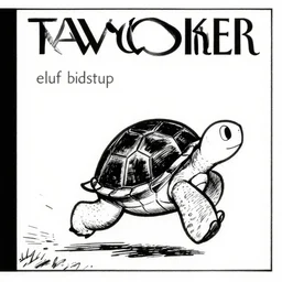 a still frame from comic strip of a turtle running away 1 9 5 0, herluf bidstrup, new yorker illustration, monochrome contrast bw, lineart, manga, simplified