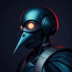 portrait of raven, perfect future, iridescent color palette, by wlop and karol bak and bouguereau, 1 9 7 0 s retro future robot android. muted colors