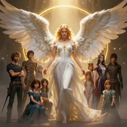 a portrait, beautifull, full body angel with big wings, 8 k hyperrealistic hyperdetailed shining light, golden hora, by alex gray, android jones, laura sava karol bak, ayami kojima, artgerm, yoshitaka amano, olivier ledroit, concept art, fantasy