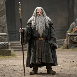 ape dressed as gandalf