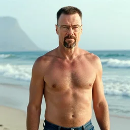 film still of walter white shirtless in baywatch movie 2 0 1 7, 8 k