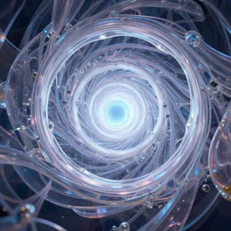 psychedelic spiral passage leading into another dimension made of biomechanical translucent material, trending on artstation hq, deviantart, unreal engine 5, 4 k uhd image, full 3 d, hyperrealistic dmt style