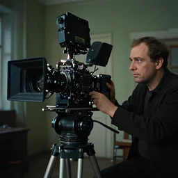 a cinematic wide - angle scene from a film by andrei tarkovsky, shot on large format film camera, detailed, cinematic composition, dramatic lighting, 8 k