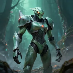 Samus Aran from Metroid Fusion as an eldritch horror