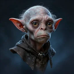 epic professional digital airbrushed half torso portrait art of an emo Gollum, lord of the rings, sci-fiart, fantasy art, best on artstation, cgsociety, wlop, Behance, pixiv, cosmic, epic, stunning, gorgeous, moody, cinematic,  masterpiece by Dorian Cleavanger and Stanley Lau