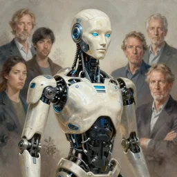 the wrath on an i robot, seven deadly sins, torso portrait, intricate, elegant, volumetric lighting, scenery, digital painting, highly detailed, artstation, sharp focus, illustration, concept art, luis rollo, ruan jia, steve mccurry, john berkey