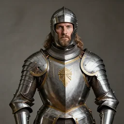 lord of the rings king portrait weta workshop suit of armor, gondor, intricate medieval armor, gold trim, alexandre cabanel