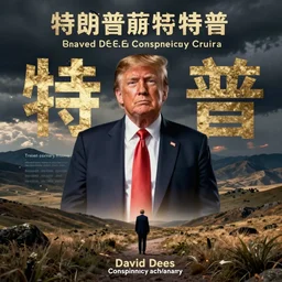 David Dees Conspiracy Image featuring Donald Trump and misspellings of the word Trump Trump Trump Trump