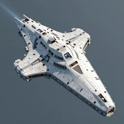 alien battle cruiser, top down perspective, space exploration video game