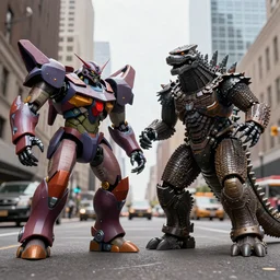 mechacthulhu vs mechagodzilla in New York City. 2700.