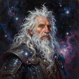 beautiful oil painting with high detail of a wise Space ent made of stars and plasma, hybrid from dungeons and dragons and art direction by James Cameron ;by artgerm; wayne reynolds art station; cinematic quality character render; low angle; ultra high quality model; production quality cinema model; punk