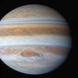 a photo taken from inside of jupiter's atmosphere from the surface