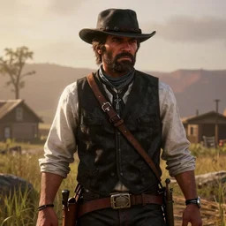 screenshot of chief keef in red dead redemption 2