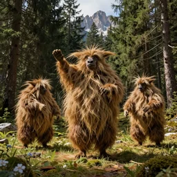 photography of hay monsters, dancing, forest, dolomites, alpine, detailed intricate insanely detailed octane render, 8k artistic 1920s photography, photorealistic, black and white, chiaroscuro, hd, by David Cronenberg, Raphael, Caravaggio