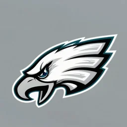 logo for a football team based on the philadelphia eagles, high quality, high resolution