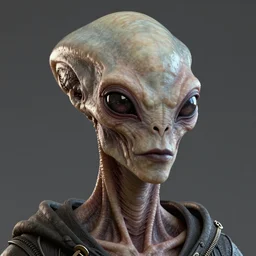 a high-resolution, hyper realistic, portrait of a alien disguised as a human, style Steve McCurry Octane render 8k