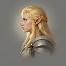 side profile centered painted portrait, blonde elf ranger, oblivion, d & d, gloomhaven, matte painting concept art, art nouveau, beautifully backlit, swirly vibrant color lines, fantastically gaudy, aesthetic octane render, 8 k hd resolution, by ilya kuvshinov and cushart krentz and gilleard james
