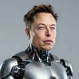 portrait of a cyborg elon musk, metallic skin, led lights, high technology inplants, mattepainting concept blizzard pixar maya engine on stylized background splash comics global illumination lighting artstation lois van baarle, ilya kuvshinov, rossdraws