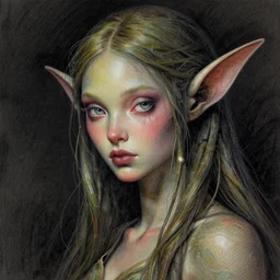 portrait, attractive mutant dryad, digital tempera and pastels, dramatic lighting, extremely high detail, pen and ink, intricate illustration, by jim burns, artstation, wlop, pixiv