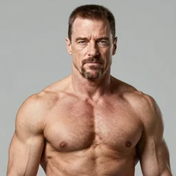 a portrait of walter white as a body builder, by yoji shinkawa, limited color palette, intricate details, trending on artstationhq