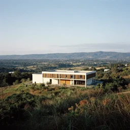 a building in a stunning landscape by Alex Webb