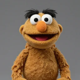 gabe lewis as a muppet. highly detailed felt. hyper real photo. 4 k.