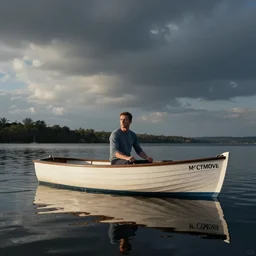James Vincent Mcmorrow in his first boat