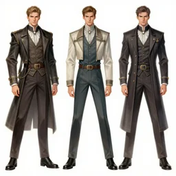 fashion sketches for fantasy male clothes, sharp focus, artstation, by gaston bussiere, augustus edwin john and john singer sargent and greg rutkowski