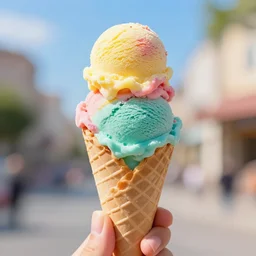 colorful ice cream