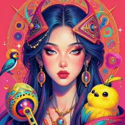 portrait of a goddess, intricate artwork by Tooth Wu and wlop and beeple. vibrant colors