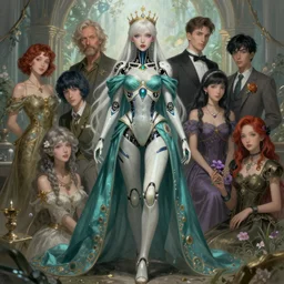 award winning art by mark riddick, wlop, wallpaperflare, houdini, vfx, james gurney, dan luvisi, audrey kawasaki, tim hildebrandt, liam wong, aoi ogata, mao hamaguchi, thomas kinkade, ernst haeckel, trending on artstation, very detailed 8 k illustration of a beautiful cyborg princess