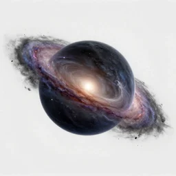 hyper realistic detailed image of a black hole sucking up a whole galaxy, realistic, hdr, clear image, hdd, rtx on,