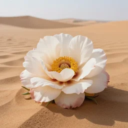 a photorealistic image, a beautiful flower in desert professionally retouched, soft lighting, hyper realistic, wide angle, sharp focus, 8 k high definition, 6 4 megapixels, insanely detailed, stunningly beautiful