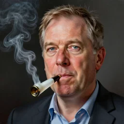 detailed caricature portrait mark mcgowan labor party wa candidate labor candidate mr mcgowan smokes cannabis in bong, realistic cartoon illustration