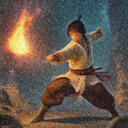 Sokka is shocked find out that he is a fire bender by accidentally setting his boomerang on fire, made by Stanley Artgerm Lau, WLOP, Rossdraws, ArtStation, CGSociety, concept art, cgsociety, octane render, trending on artstation, artstationHD, artstationHQ, unreal engine, 4k, 8k,