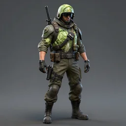 cabbage warfighter operator inspired by apex tarkov and pubg character concept high details by rutkowski