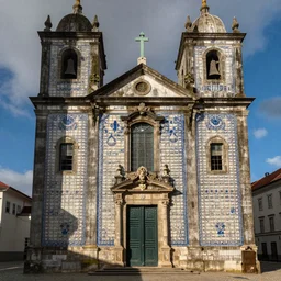 Portuguese tiles on a German church