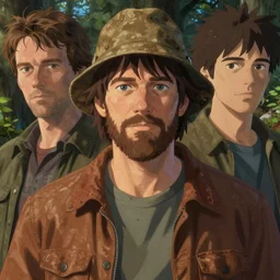 artwork by michael whelan and tomer hanuka, laurent durieux, close up portrait ofjoe rogan dressed as a lumberjack, in scene in twin peaks, full of details, by makoto shinkai and thomas kinkade, matte painting, trending on artstation and unreal engine