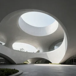 biophilic architecture, minimalist parametric structures, futurist, utopian