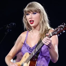Taylor Swift but purple