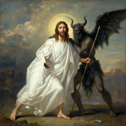 jesus paying off satan