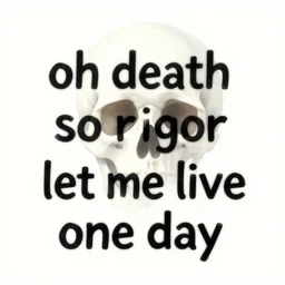 oh death so rigorou let me live one day!, meaningful, abstract, illustration, metaphoric
