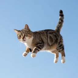 a cat in the sky, octane, 4 k